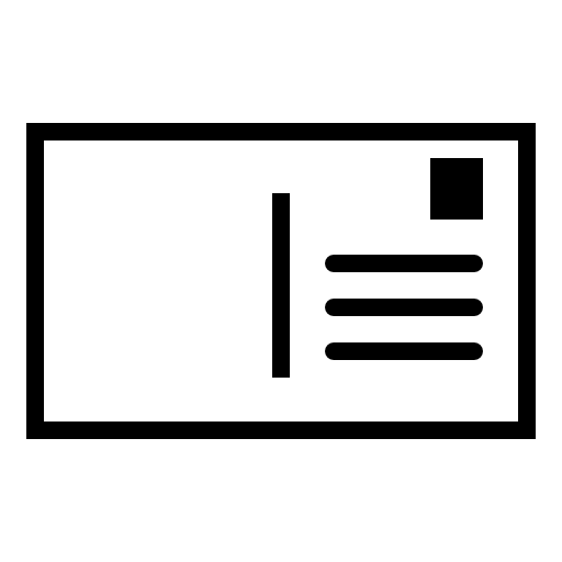 Postcard PNG transparent image download, size 512x512px