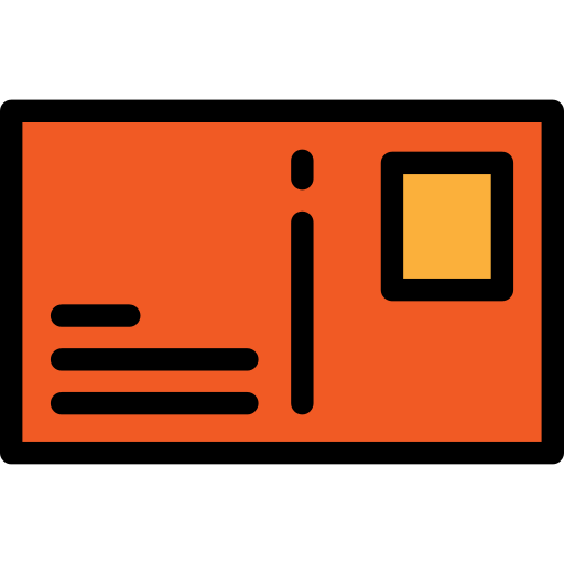 Postcard PNG transparent image download, size 512x512px