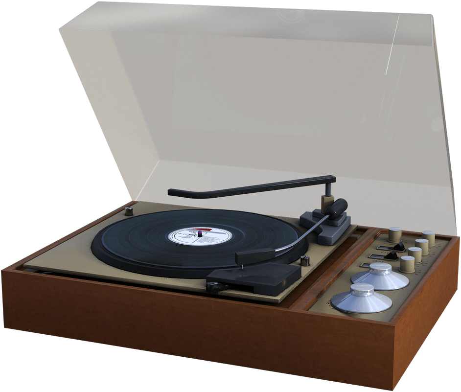 Record player PNG transparent image download, size: 942x801px