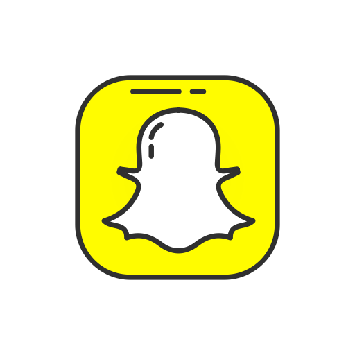 Snapchat logo PNG transparent image download, size 512x512px