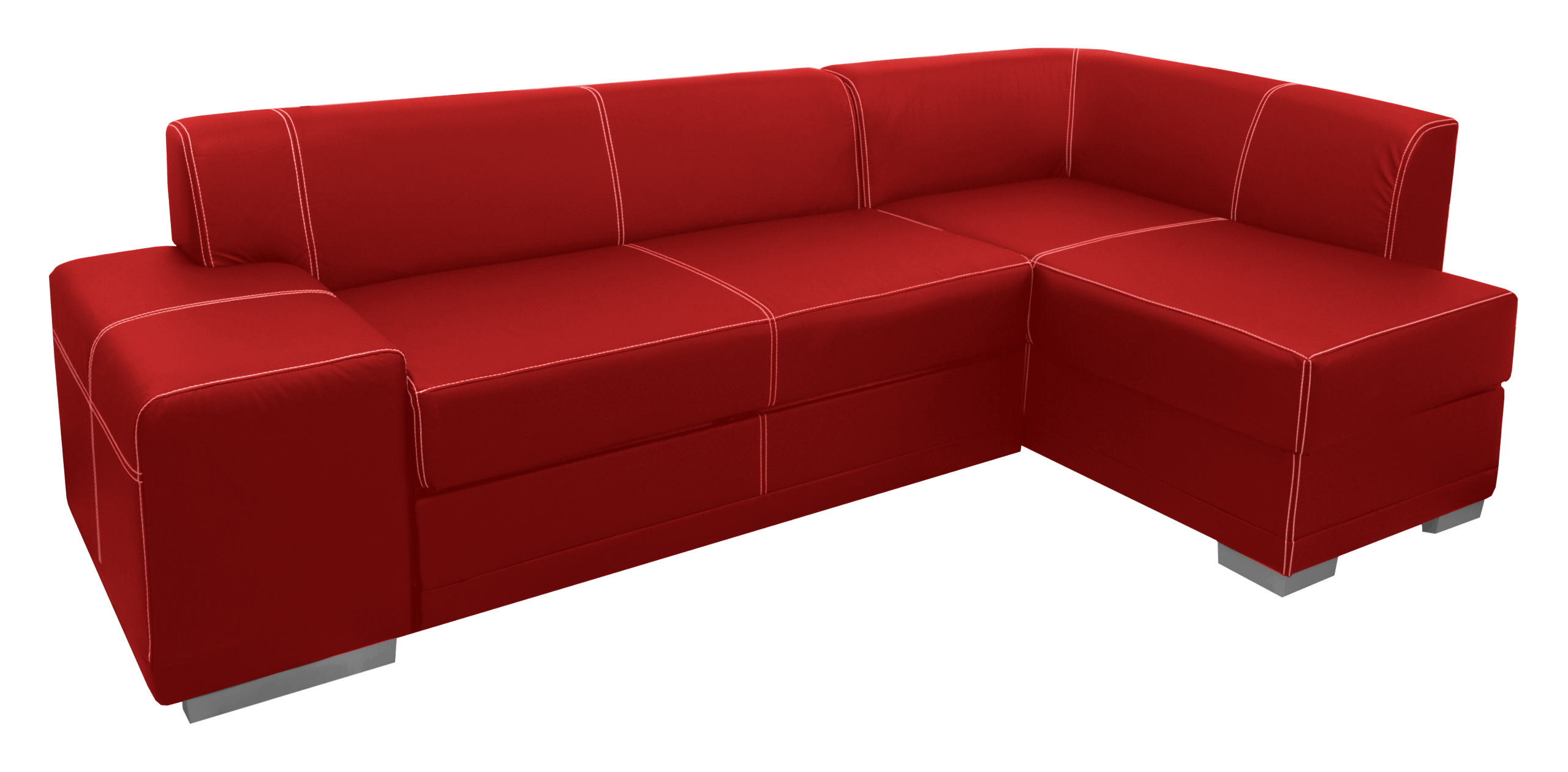 Red sofa PNG image transparent image download, size 2560x1260px