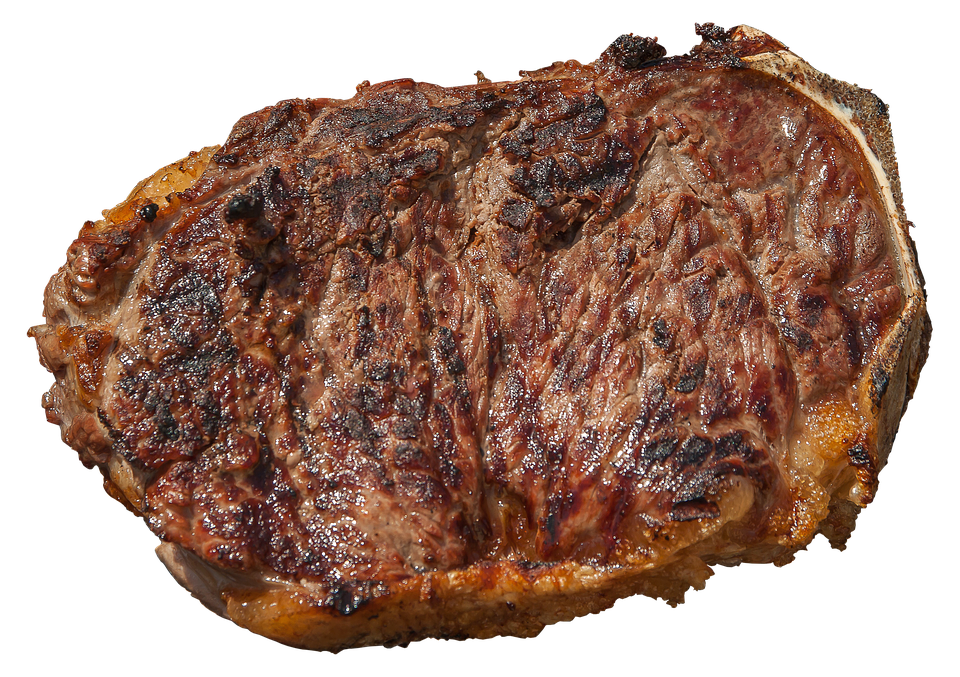 Steak meat PNG transparent image download, size 960x677px