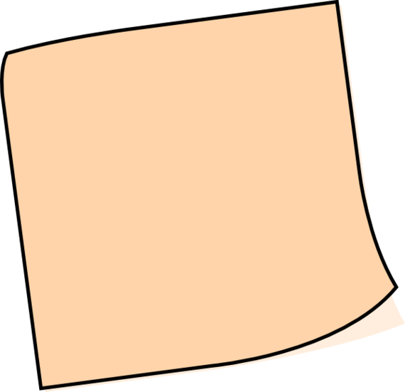 Sticky note PNG transparent image download, size 570x551px