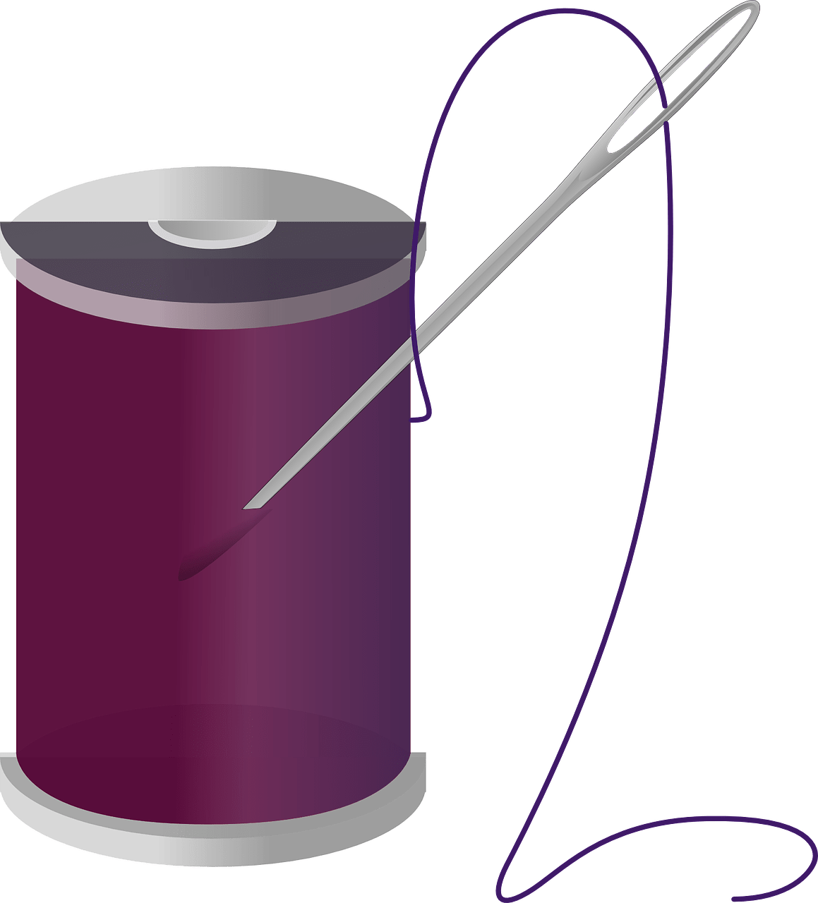 Thread and needle PNG transparent image download, size 1159x1280px