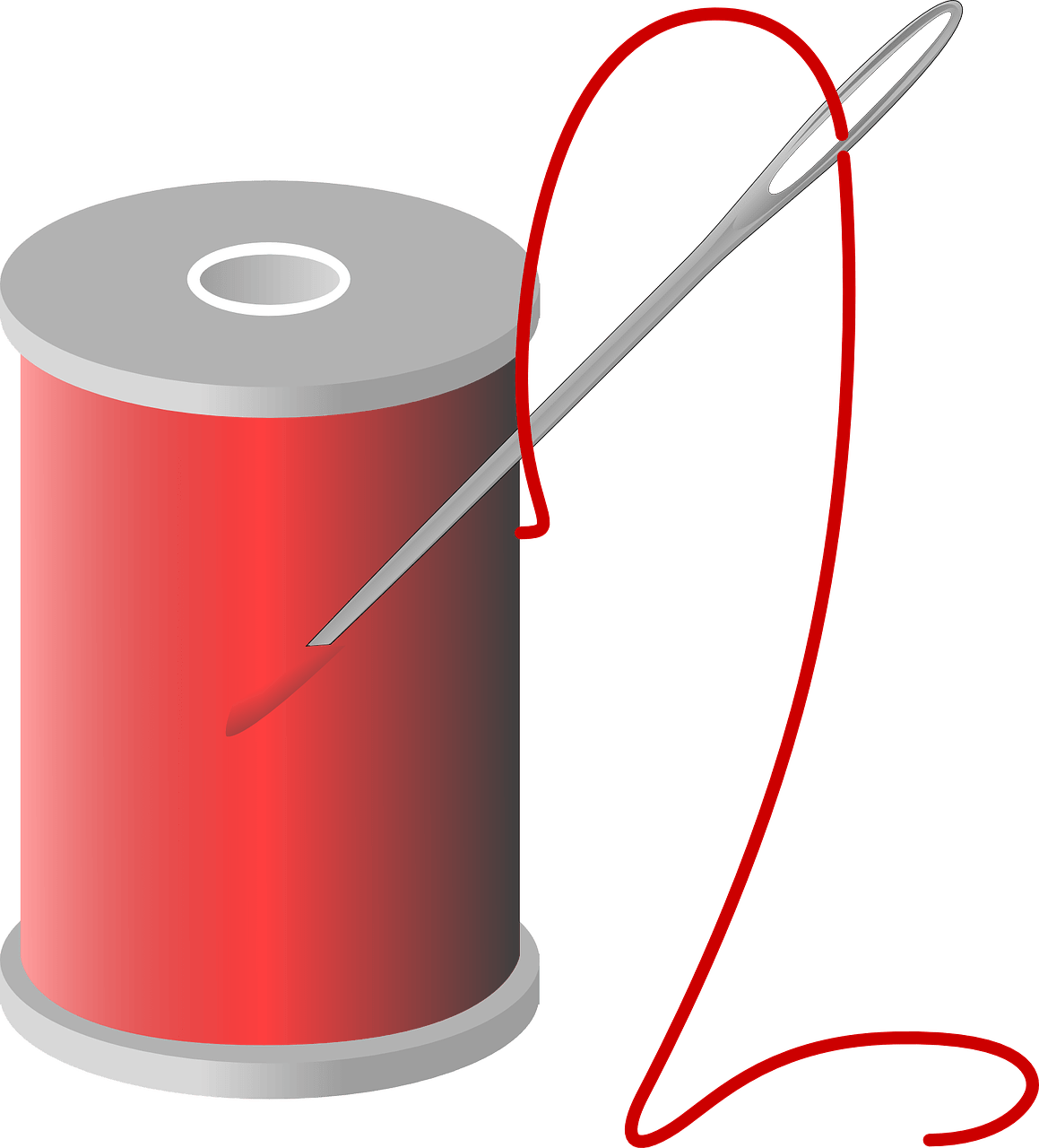 Thread and needle PNG transparent image download, size 1159x1280px