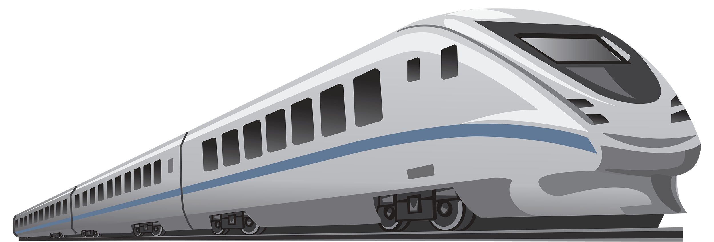Train PNG transparent image download, size 2500x850px