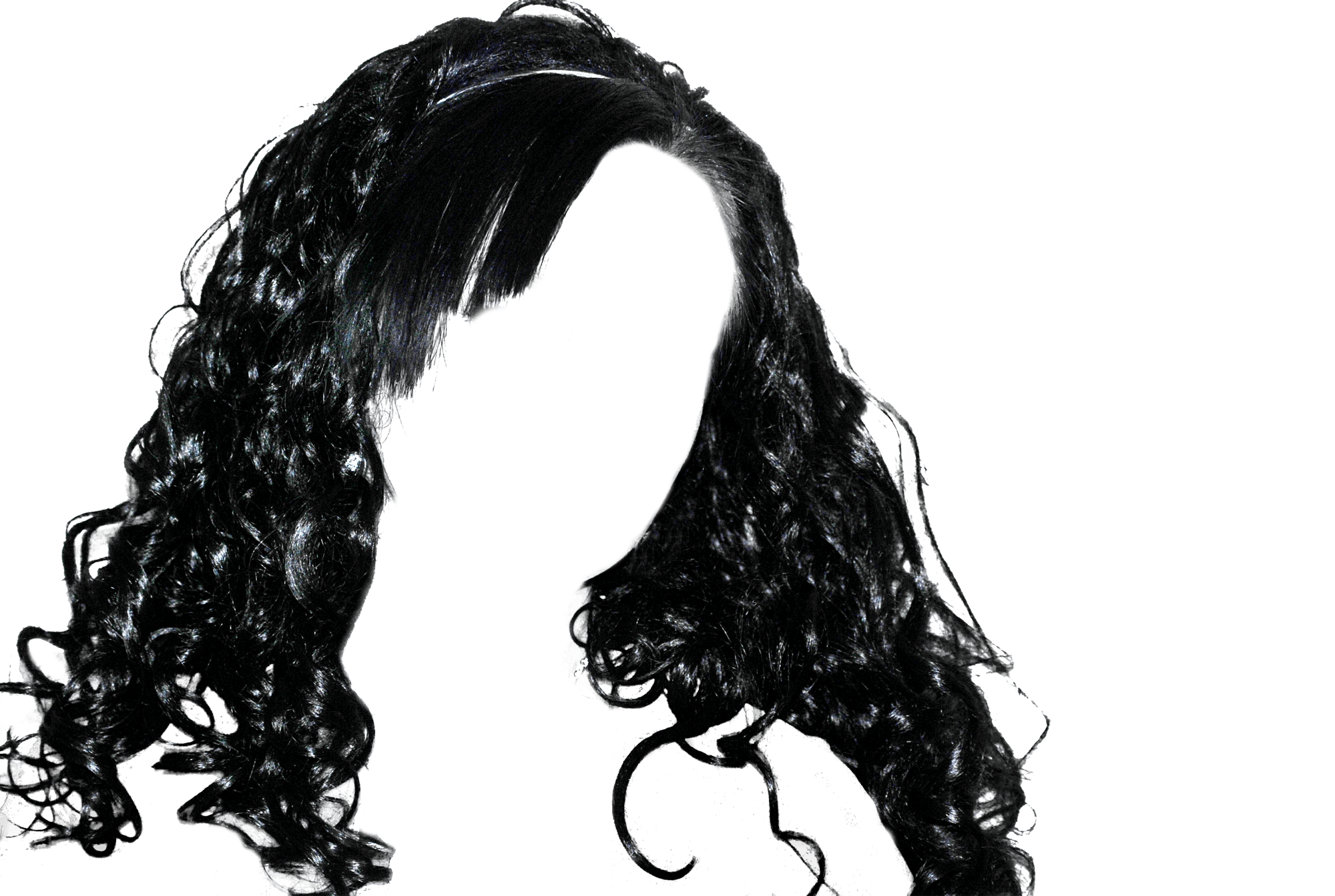 Hair wig PNG transparent image download, size 2000x1343px