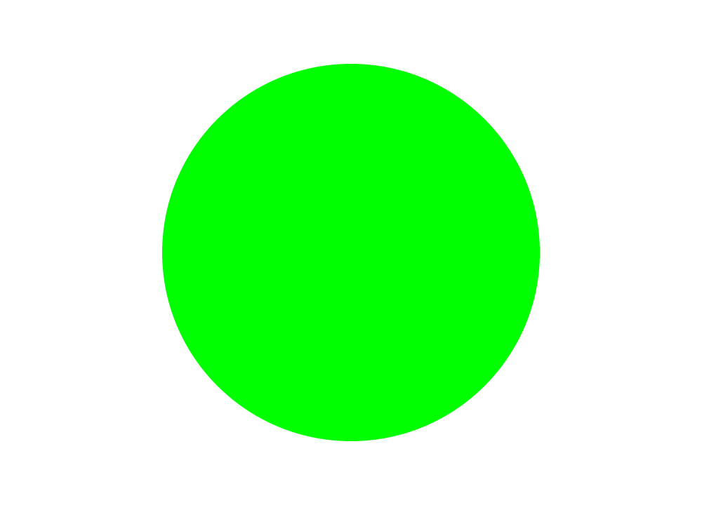 Lime Green Circle