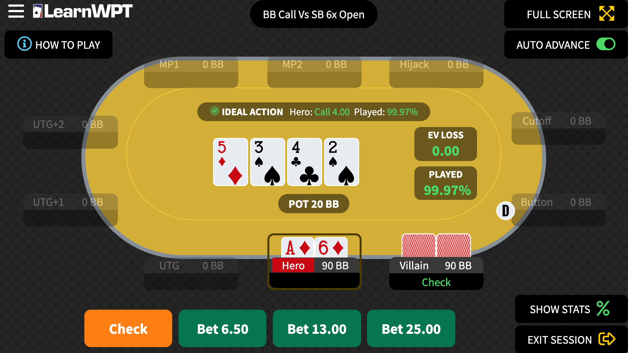 Small Stakes Play with the WPT GTO Trainer PokerNews
