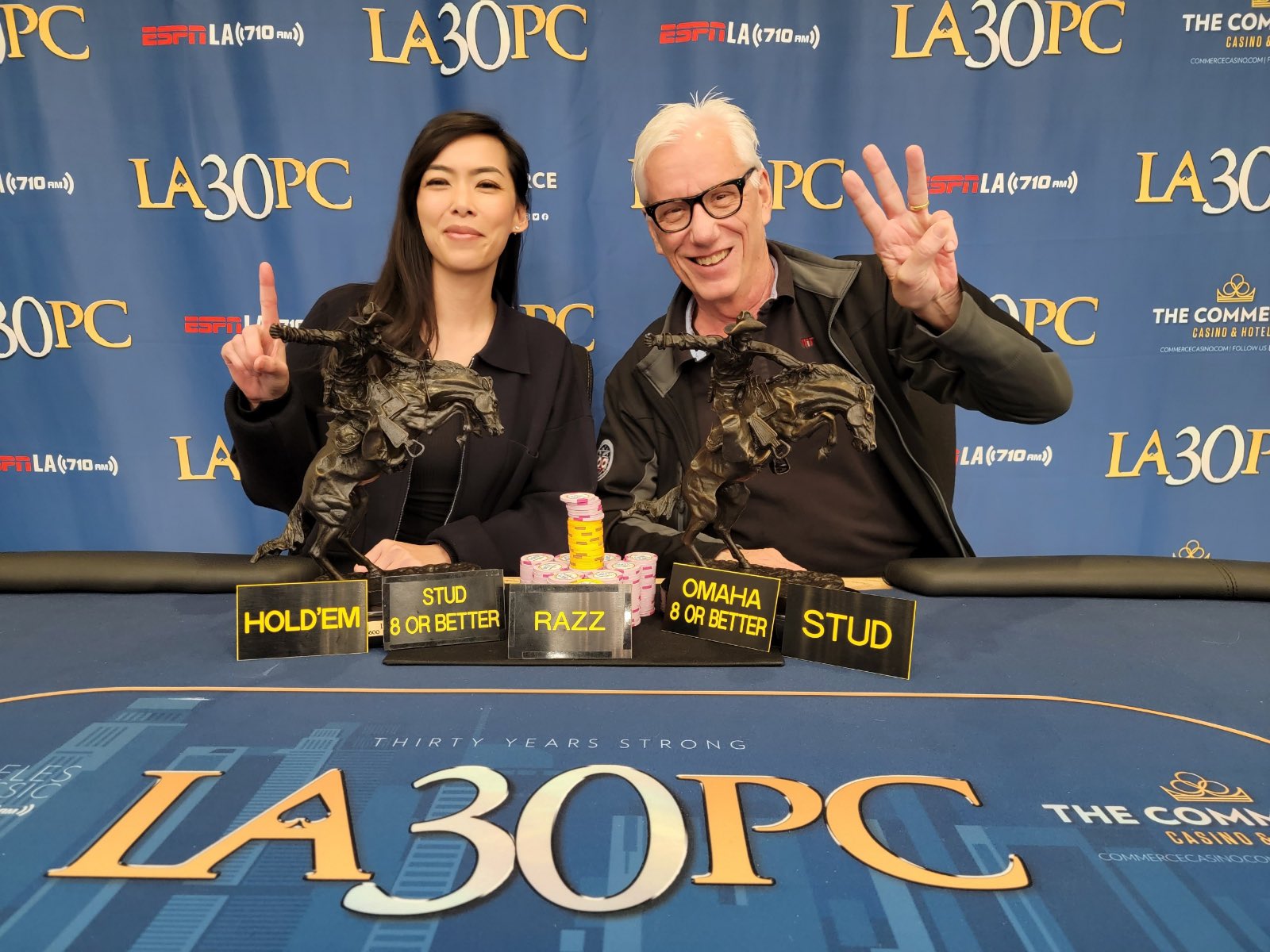 Actor James Woods & Lynda Tran Partner Up at LAPC for Mixed Game