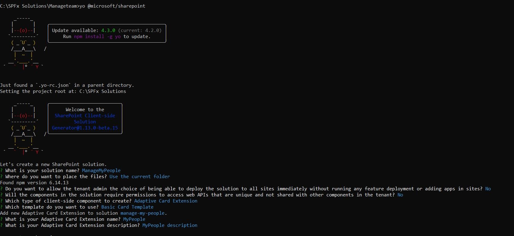 Consume Graph API to Adaptive Card Extension (ACEs) SPFx component type