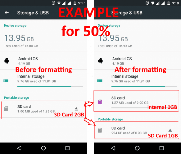 Root tool allows you to partition *some* of the SD card as adoptable storage Pocketables