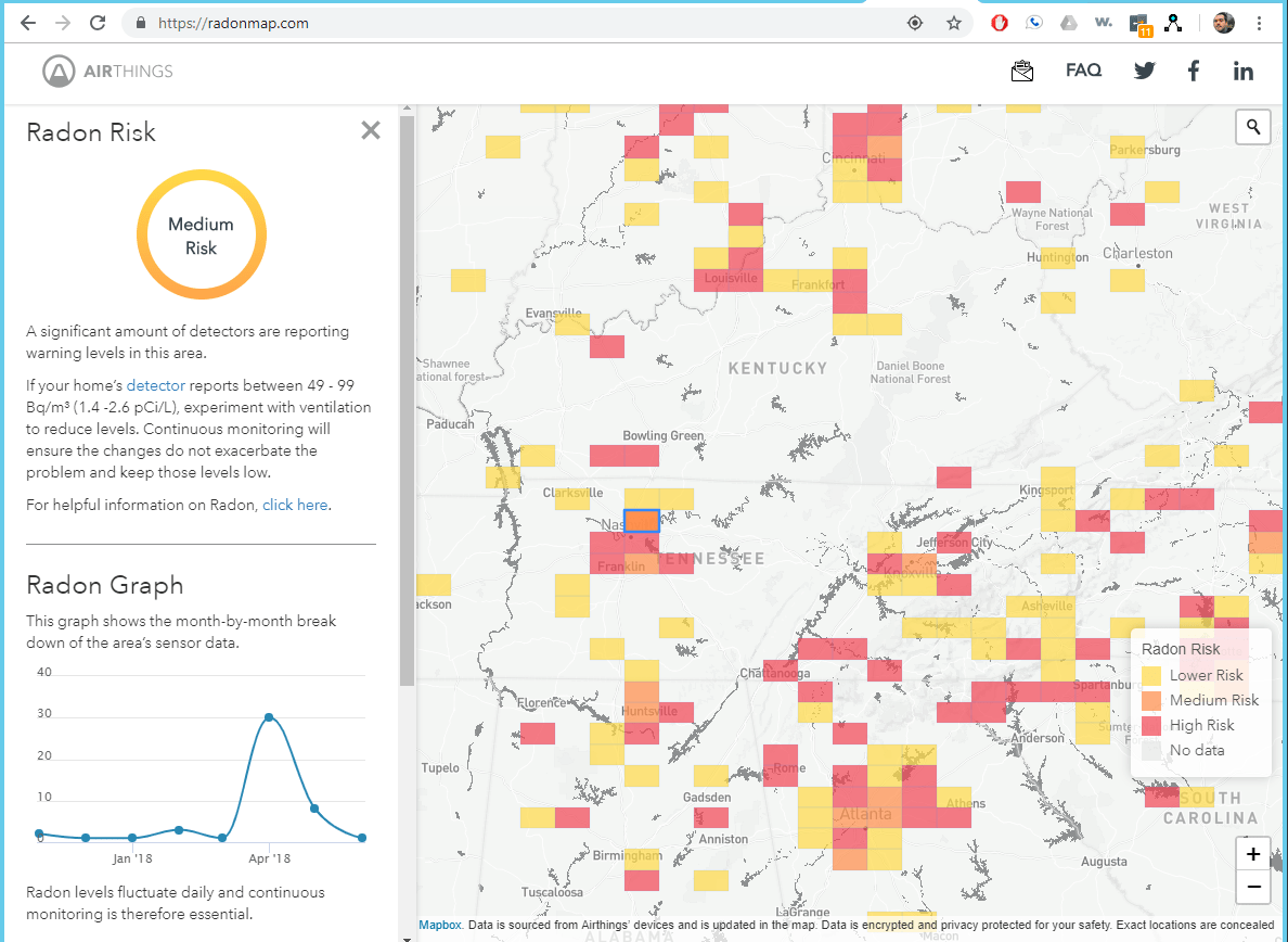 Airthings launches live Radon map based on sensor data Pocketables