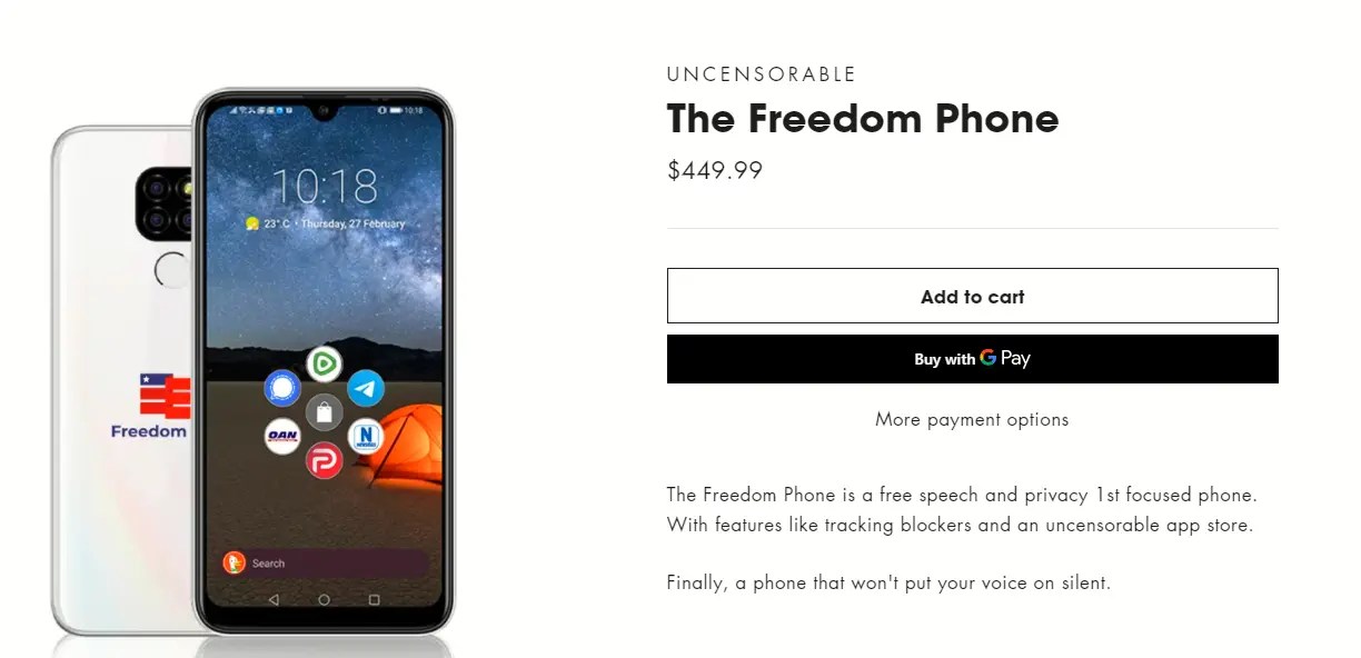 Freedom Phone launching, the question is who's going to buy? Pocketables