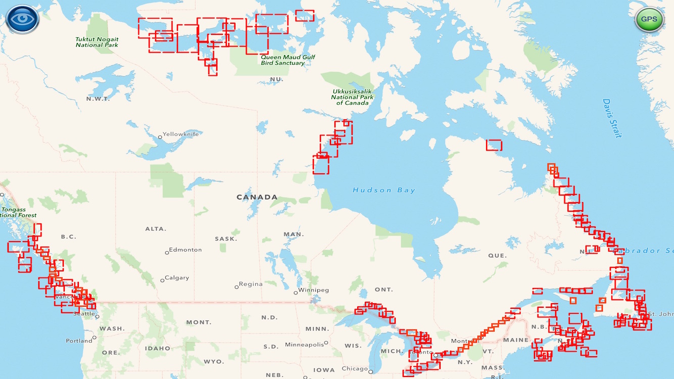 SeaNav now has official Canadian Marine charts Pocket Mariner