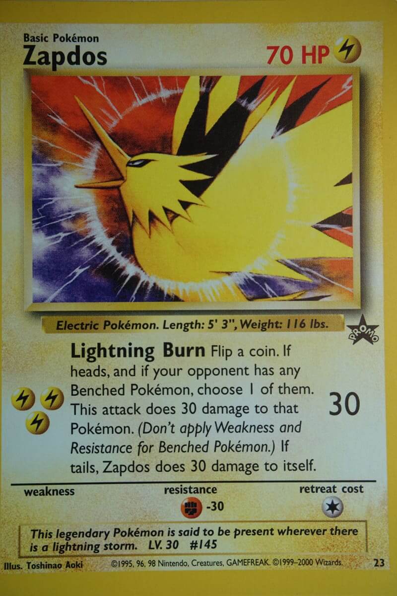 Zapdos 23 (Movie 2000) Rare Pocket Monster