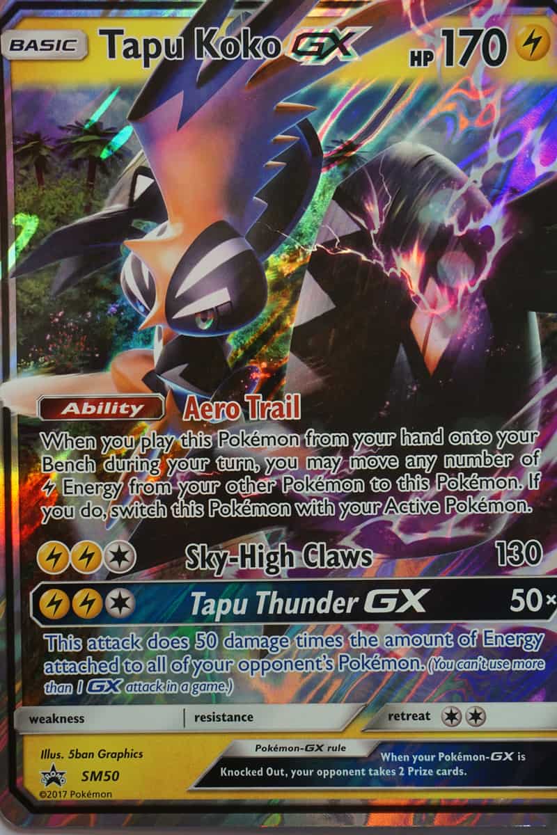 Shiny Tapu Koko GX SM50 Stor Pocket Monster