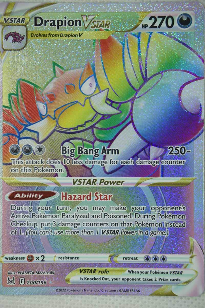 Drapion VSTAR 200/196 Hyper Rare Lost Origin enkeltkort fra Pokémon