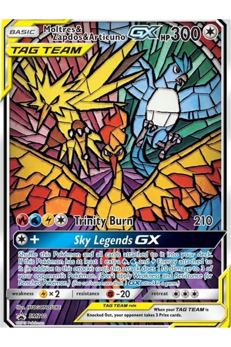 Moltres & Zapdos & Articuno GX SM210 Pocket Monster