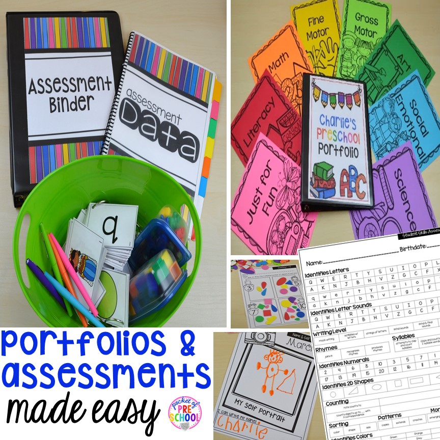 Portfolios & Assessments for Preschool, PreK and Kindergarten Pocket of Preschool