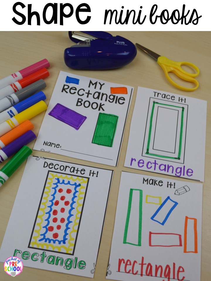 2D Shape Activities for Preschool, PreK, and Kindergarten