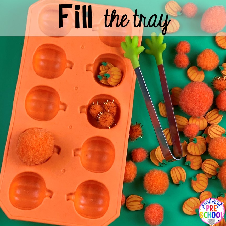 Tray Activities (Math, Literacy, & Fine Motor) Pocket of Preschool
