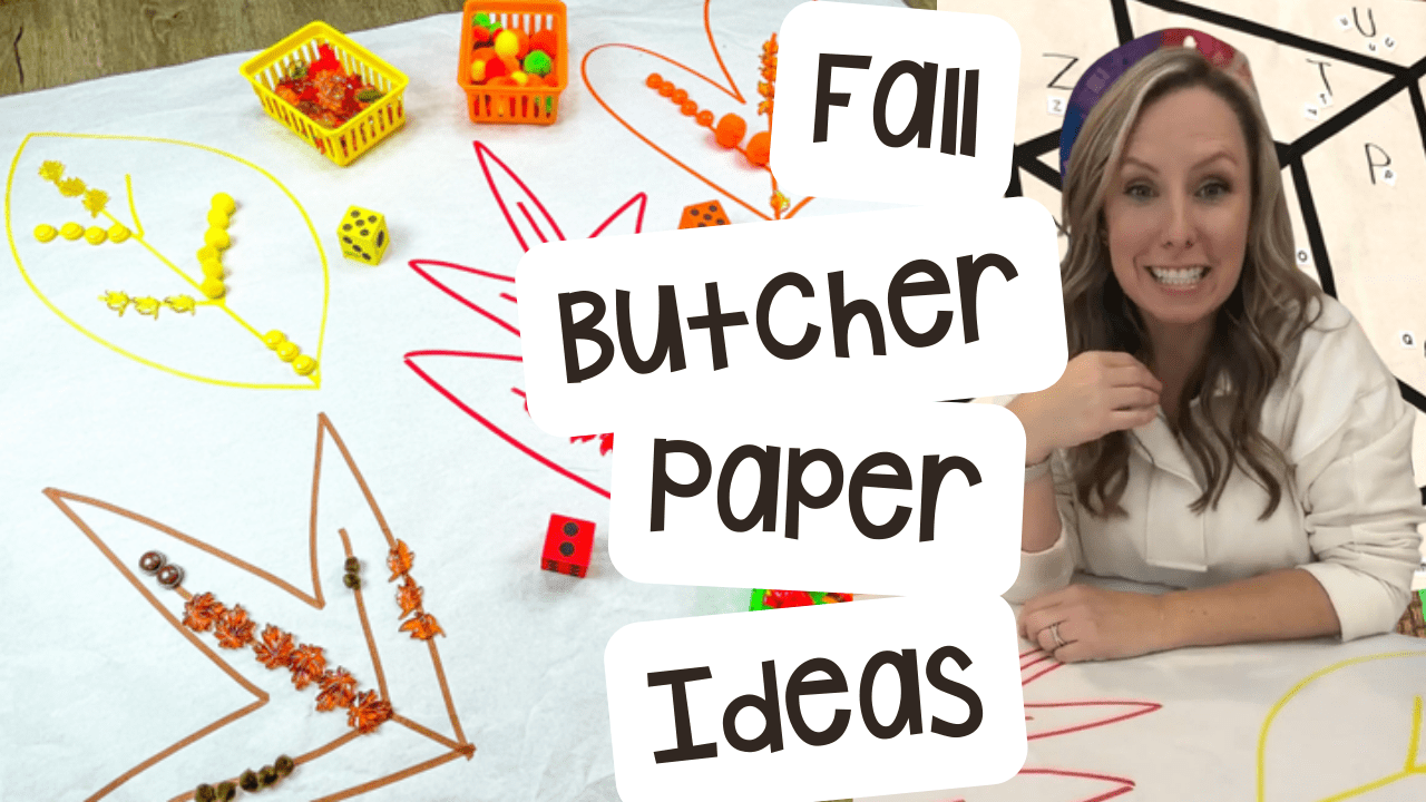 Fall Butcher Paper Ideas for Preschool, Prek, and Kindergarten