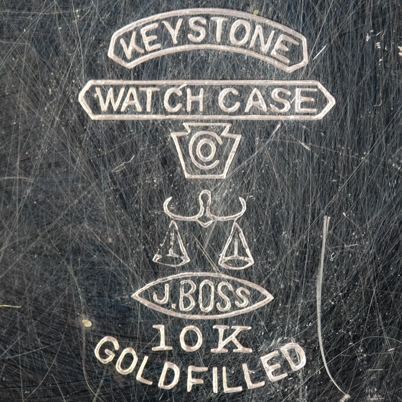 Boss Scale 10K/20YR Pocket Watch Case by the Keystone Watch Case Co