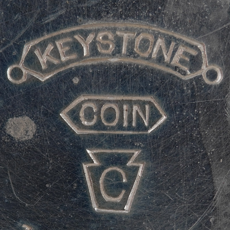Keystone Coin Silver Pocket Watch Case by the Keystone Watch Case Co