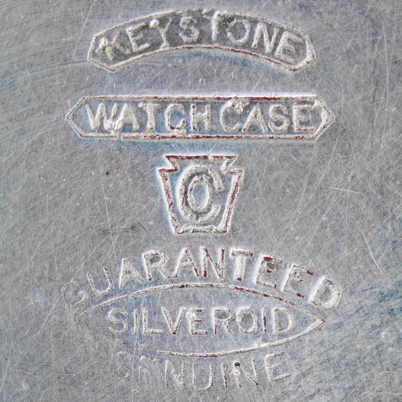 Silveroid Pocket Watch Case by the Keystone Watch Case Co. Pocket