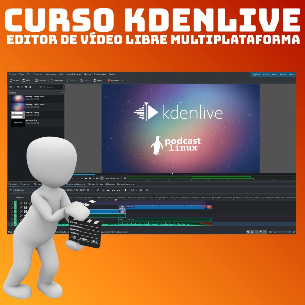 Curso Edición de vídeo con Kdenlive Podcast Linux