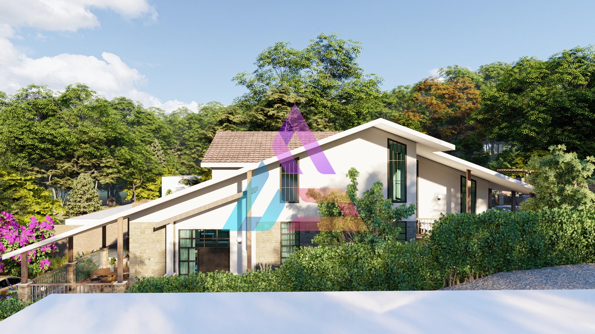 UB19A 3 BEDROOM SPLIT LEVEL ON A SLOPE I Hour