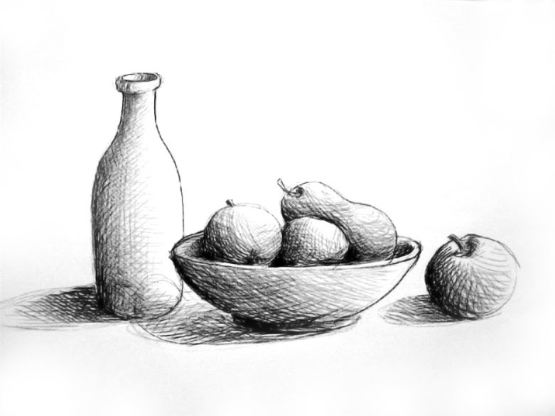 как рисовать декоративный натюрморт