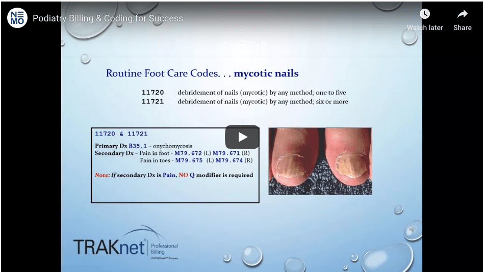 Podiatry Coding 101 Video Podiatry Coding