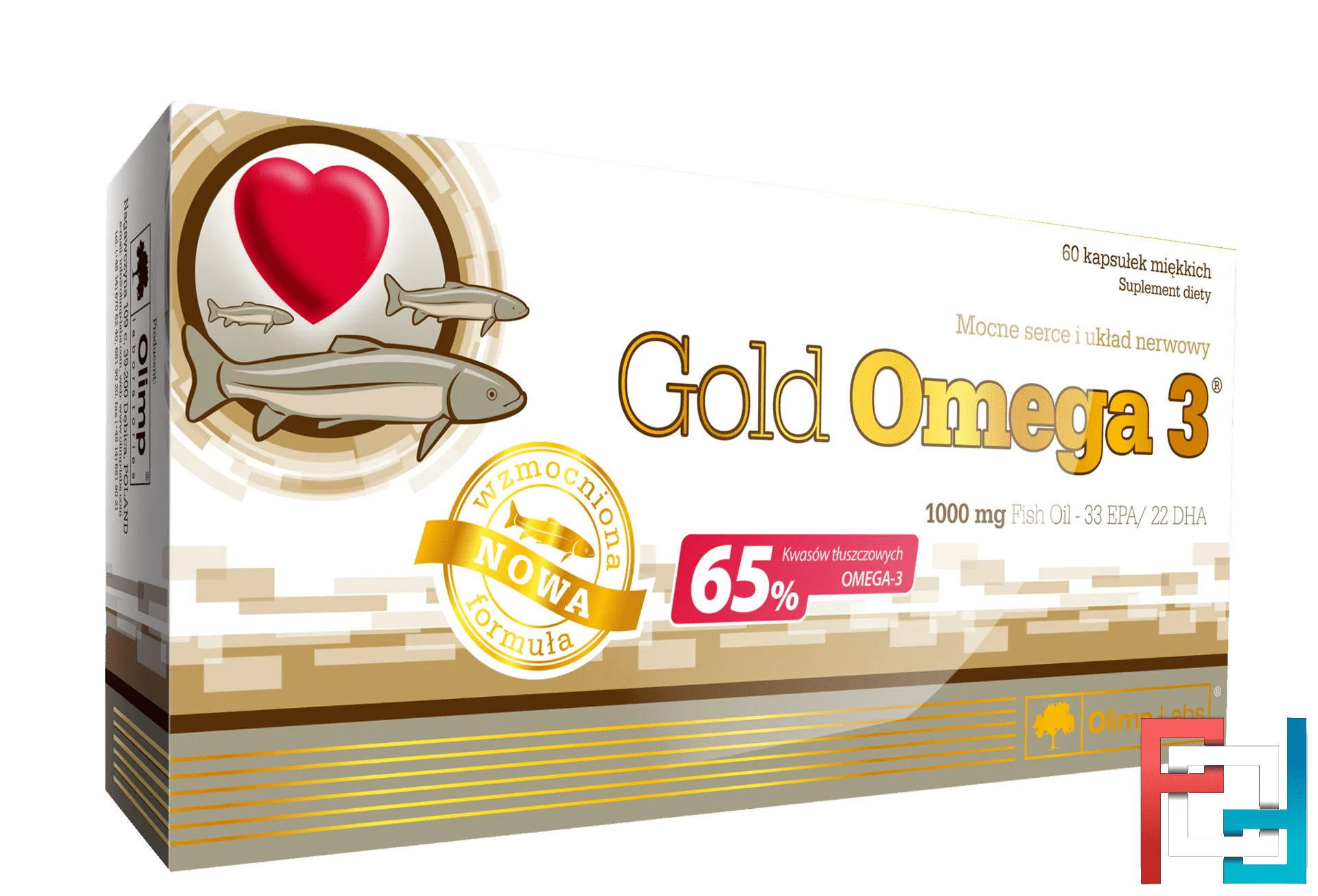 Gold Omega3 65, Olimp, 1000 mg, 60 capsules