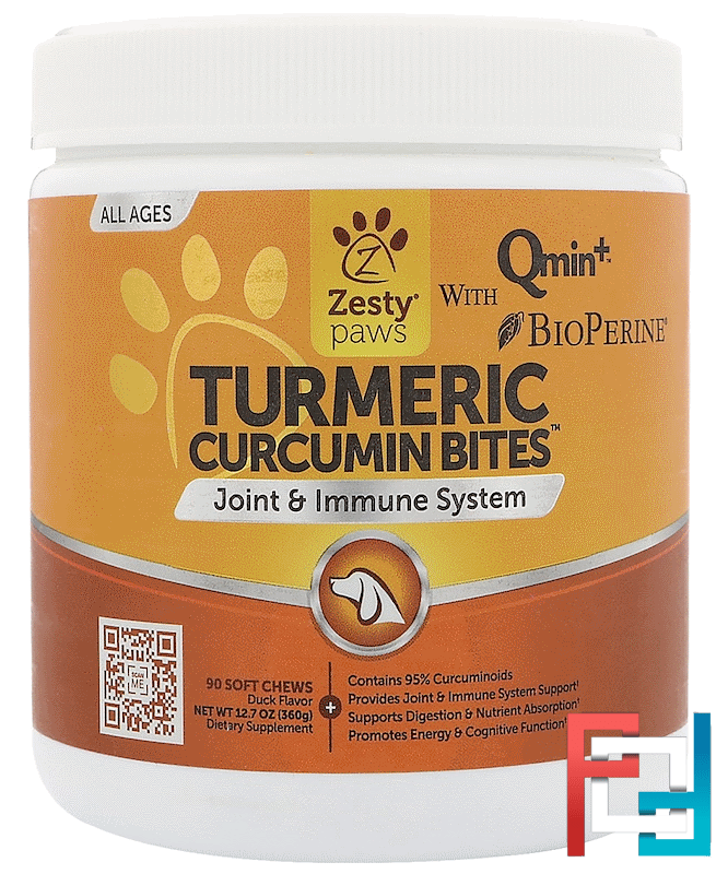 Turmeric, Curcumin Bites For Dogs, Joint & Immune Support, Duck Flavor
