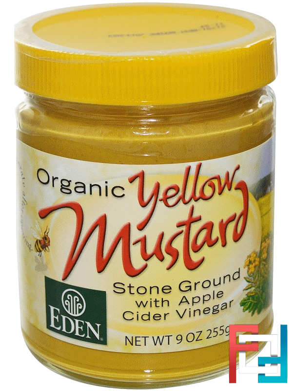 Organic Yellow Mustard, Eden Foods, 9 oz (255 g)