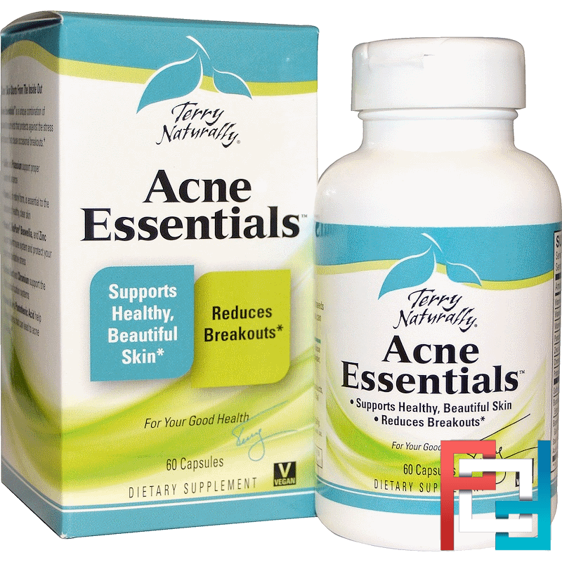 Acne Essentials, EuroPharma, Terry Naturally, 60 Capsules