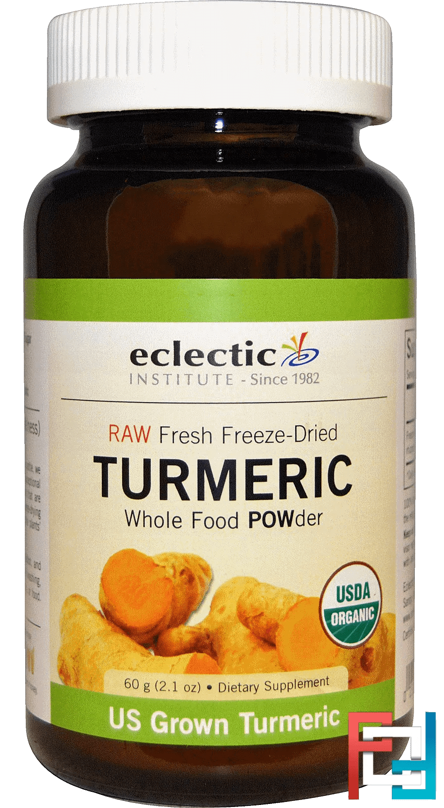 Turmeric, Whole Food POWder, Eclectic Institute, 2.1 oz, 60 g