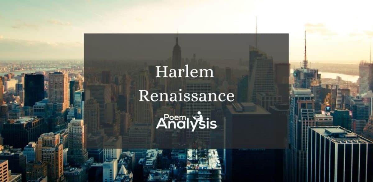 Harlem Renaissance Definition and Poetic Examples Poem