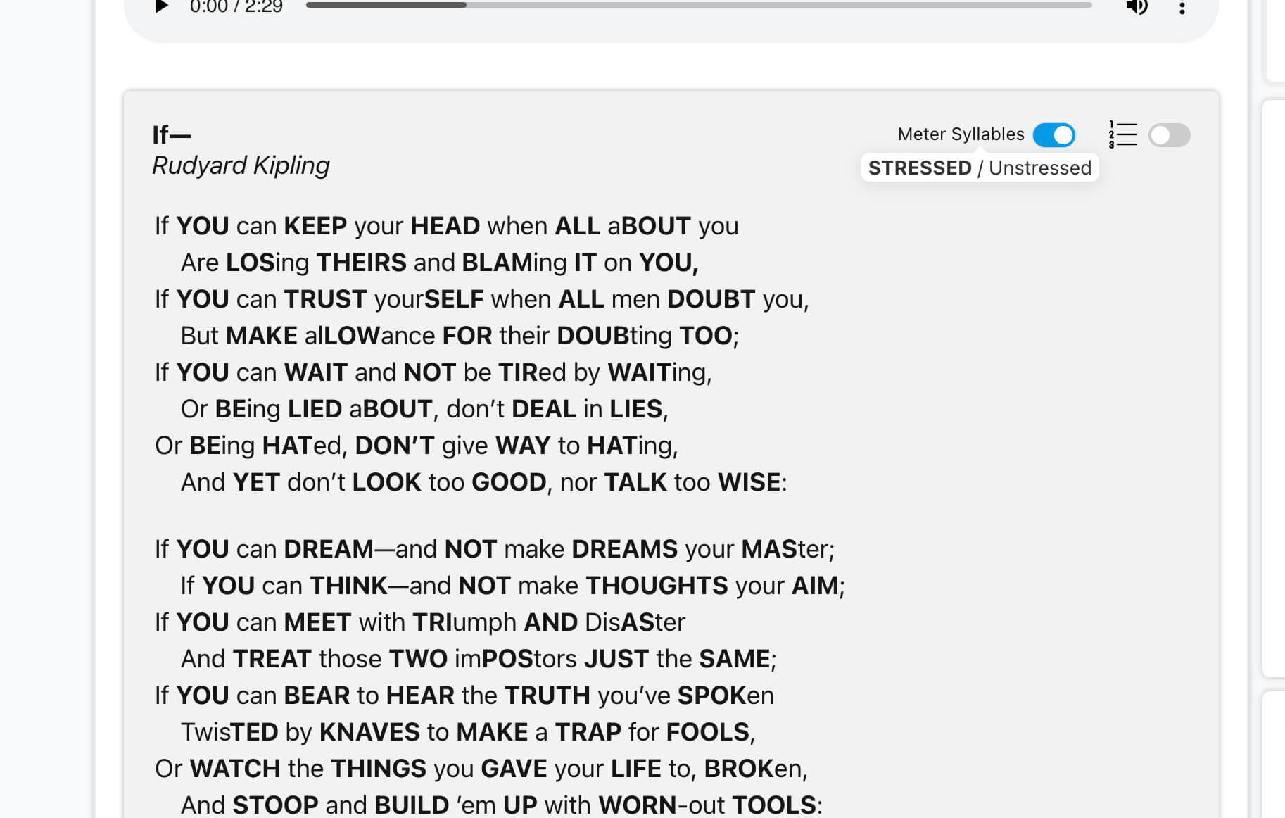 How to find the Meter of any Poem Poem Analysis