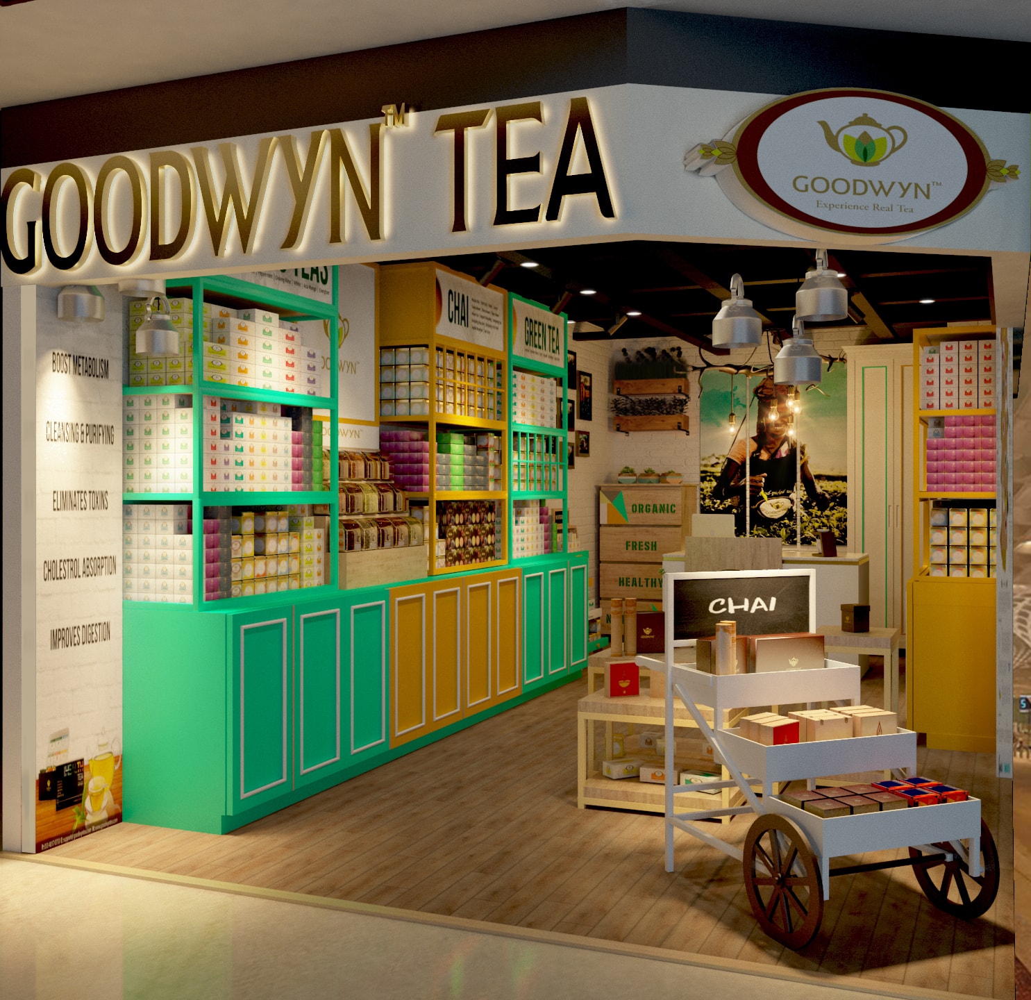 Goodwyn Tea Store, Mumbai Airport POETIC SPACES