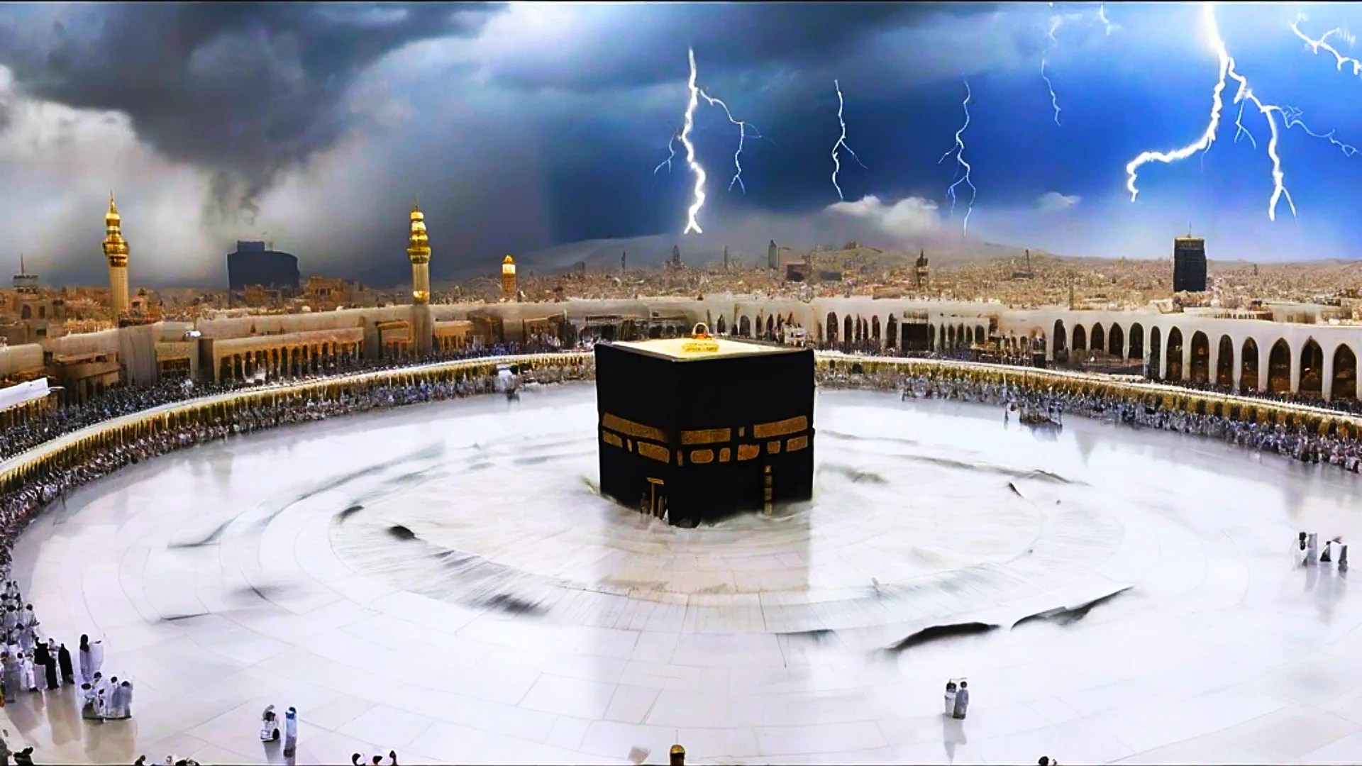 Apocalyptic Weather Ravages Saudi Arabia After Mecca storm, ice stone