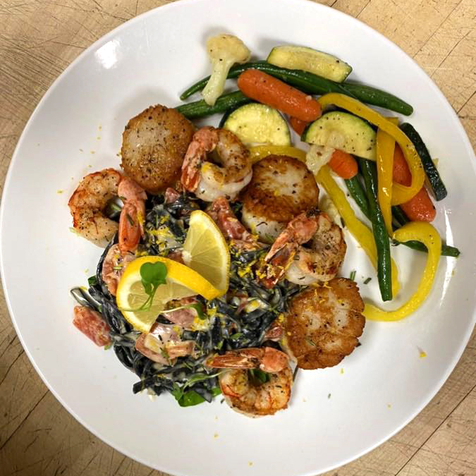 Shrimp & Scallops Pogreba Restaurant