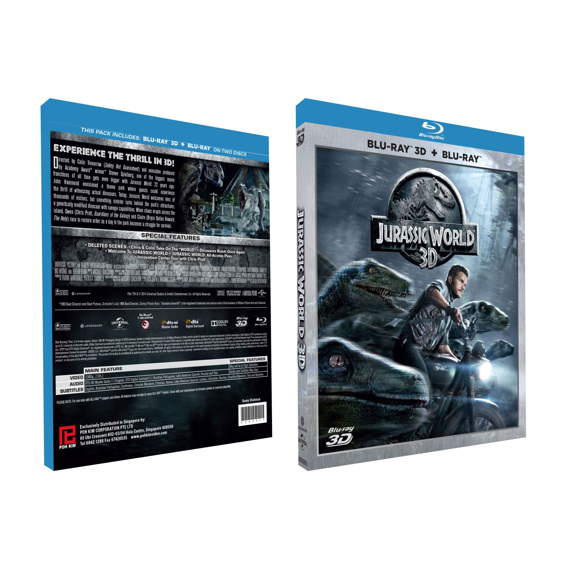 Jurassic World (3D + 2D Bluray) Poh Kim Video