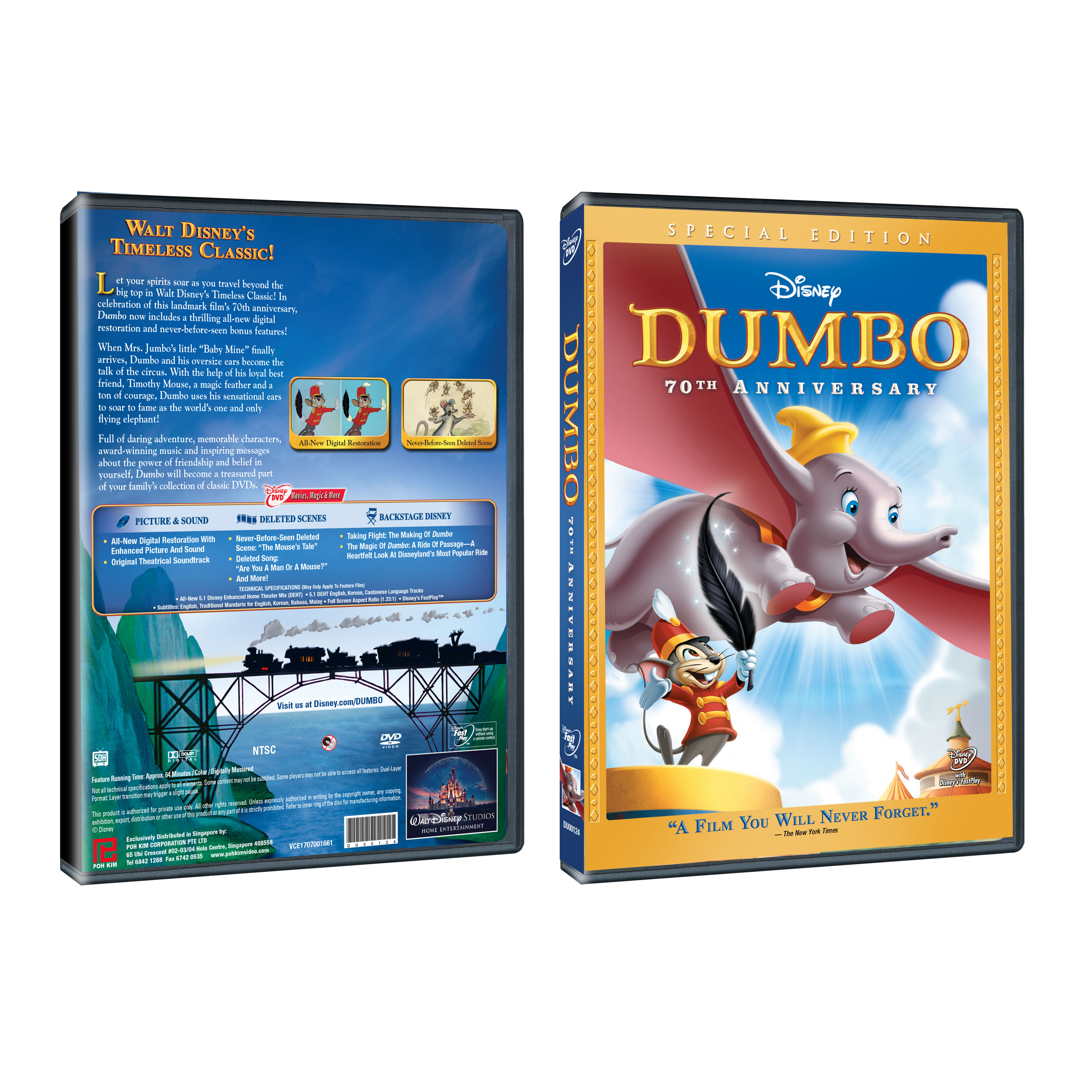 Dumbo 70th Anniversary (DVD) Poh Kim Video