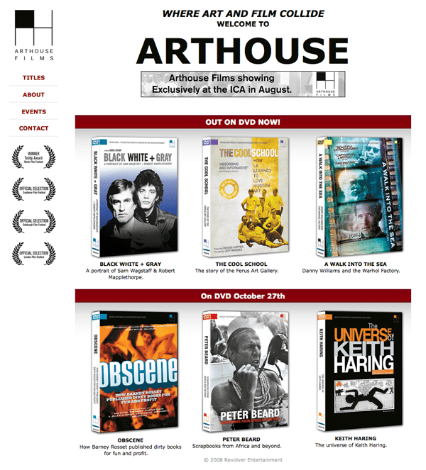 Arthouse Films Point and Stare