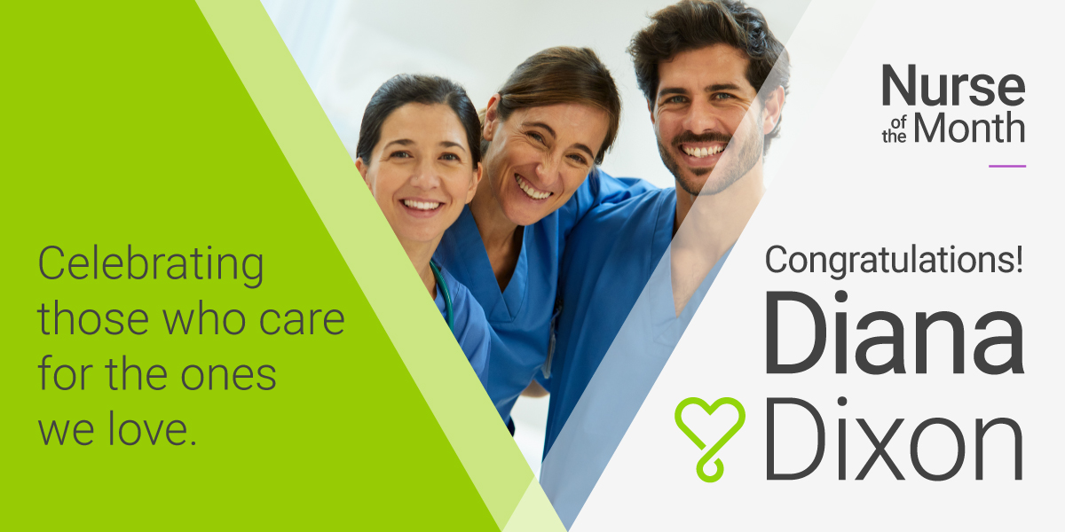 October 2020 Spotlight Nurse Diana Dixon PointClickCare