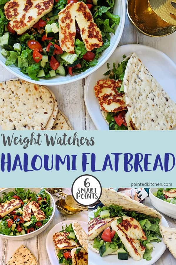 Grilled Halloumi Flatbread Weight Watchers Pointed Kitchen