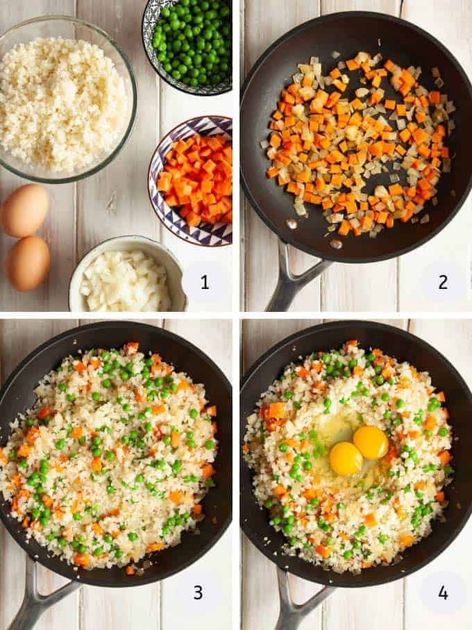 Zero Point Egg Fried Cauliflower Rice Weight Watchers Pointed Kitchen